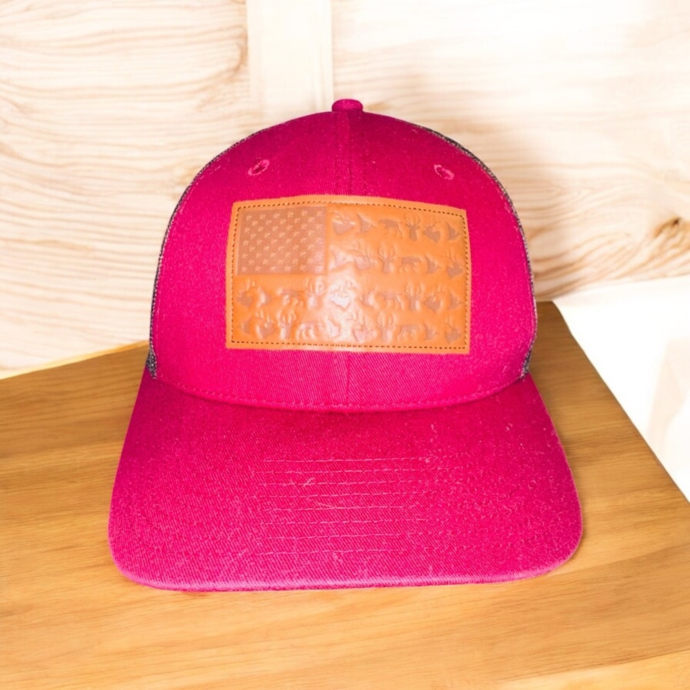 Columbia PFG Fish Flag Roughtail Ball Cap Hat Unisex SnapBack EUC